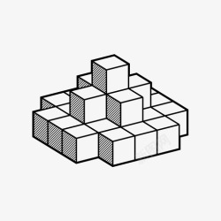金字塔魔方金字塔建筑形式图标高清图片
