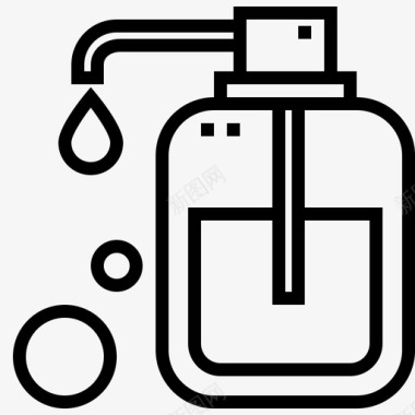 肥皂清洁剂服务图标图标