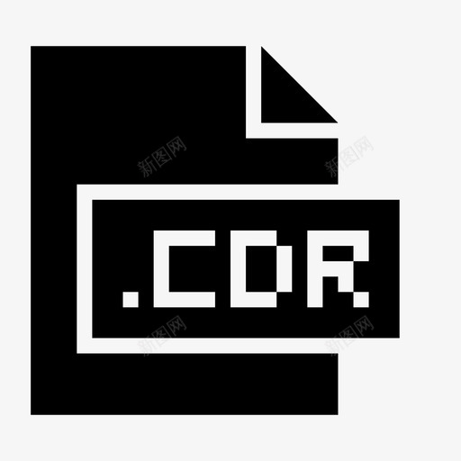cdr扩展名文件图标svg_新图网 https://ixintu.com cdr 扩展名 文件 文件格式和扩展名glyph 格式