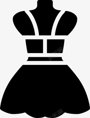 服装时尚女性图标图标