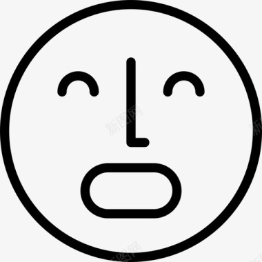 情感脸表情符号感觉图标图标