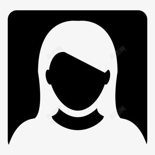 女人化身女孩图标svg_新图网 https://ixintu.com 人 化身 女人 女孩 用户 轮廓向量图标