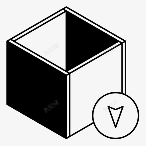 玩具盒送货导航图标svg_新图网 https://ixintu.com 发货 导航 玩具盒 盒子 跟踪 跟踪订单 送货