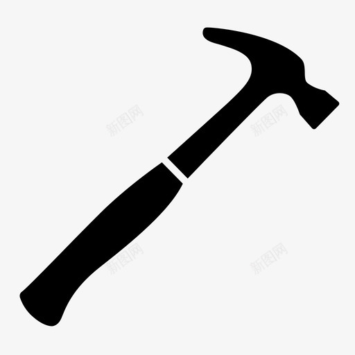 锤子羊角锤工具图标svg_新图网 https://ixintu.com 工具 建筑 羊角锤 锤子