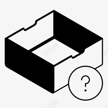 玩具盒帮助信息图标图标