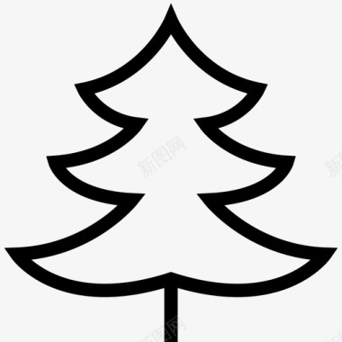 树庆祝圣诞节图标图标