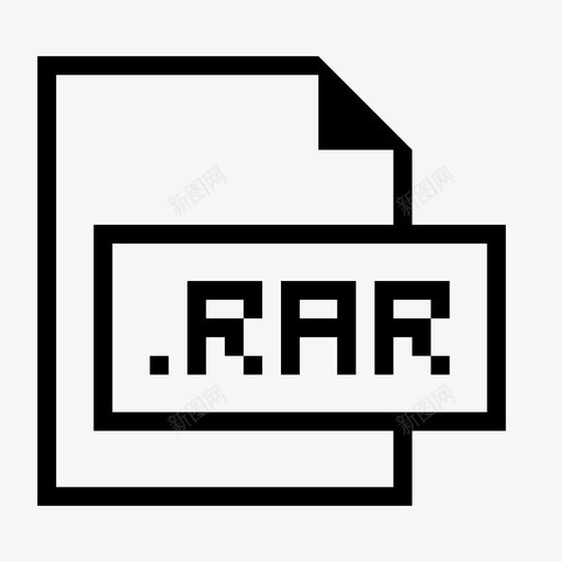rar文件扩展名格式图标svg_新图网 https://ixintu.com rar文件 扩展名 文件格式和扩展名 格式