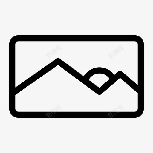 风景画廊山图标svg_新图网 https://ixintu.com 山 画廊 风景图片
