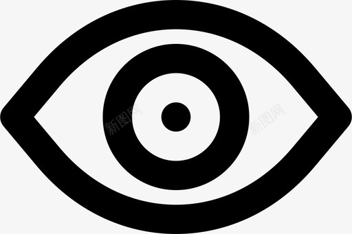 人眼视图视觉图标svg_新图网 https://ixintu.com 人眼 人眼md轮廓 视图 视觉