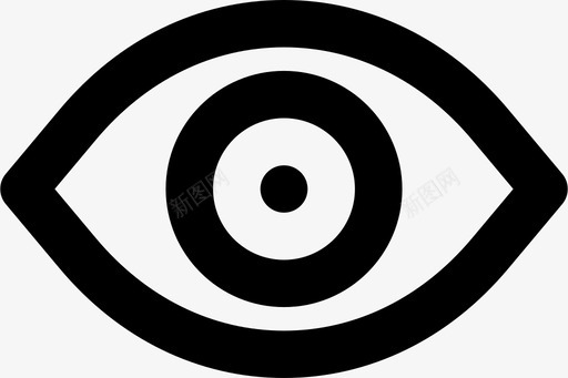 人眼视图视觉图标svg_新图网 https://ixintu.com 人眼 人眼md轮廓 视图 视觉