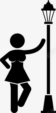 妓女卖淫引诱图标图标