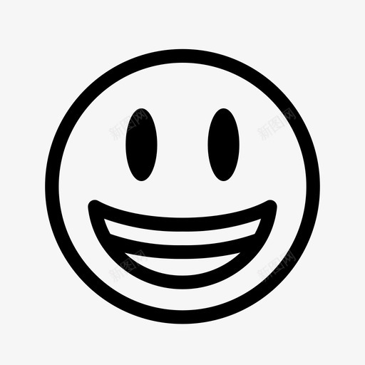 欢快的表情表情快乐图标svg_新图网 https://ixintu.com 快乐 欢快的表情 笑脸 表情