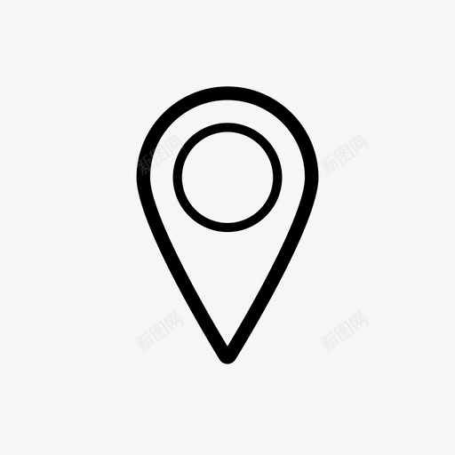 pin位置地图图标svg_新图网 https://ixintu.com pin 位置 地图 地图位置 导航