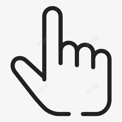 手指五个手指鼠标点图标svg_新图网 https://ixintu.com 五个手指 保存 手指 指针 鼠标点