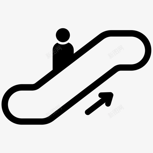自动扶梯机场商场图标svg_新图网 https://ixintu.com 商场 机场 楼梯 自动扶梯