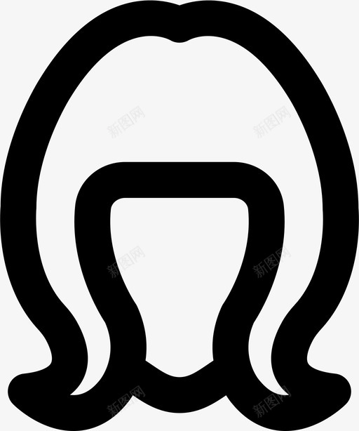 女人发型美女漂亮的发型md轮廓图标svg_新图网 https://ixintu.com 女人发型 漂亮的发型md轮廓 美女