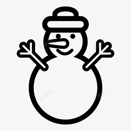 雪人圣诞节孩子们图标svg_新图网 https://ixintu.com 冬天 圣诞节 孩子们 玩耍 雪人