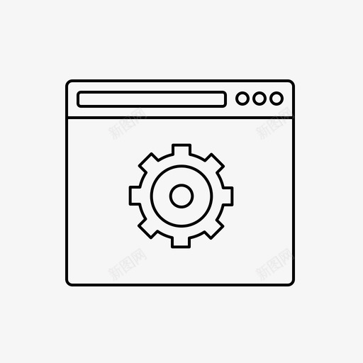 网站设置调整选项图标svg_新图网 https://ixintu.com 混合网页图标 网站设置 调整 选项