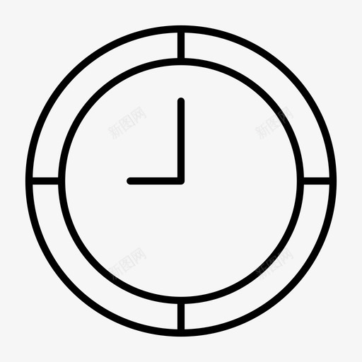 时钟模拟时间表图标svg_新图网 https://ixintu.com 墙 时钟 时间 时间表 模拟