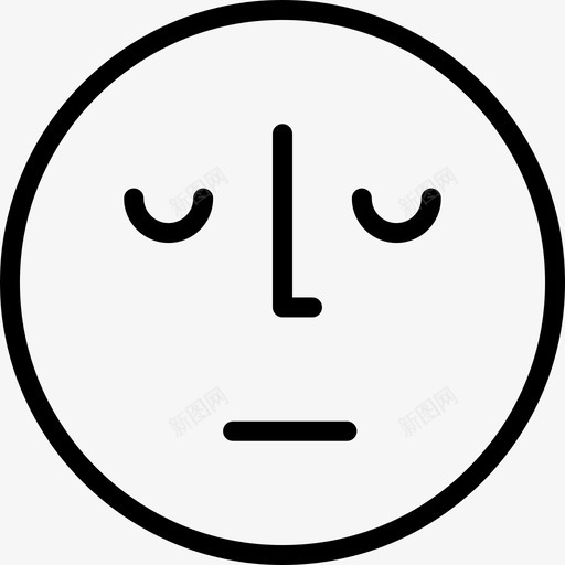 情感脸表情符号感觉图标svg_新图网 https://ixintu.com 人 情感脸 感觉 细线图标情感脸2 表情符号
