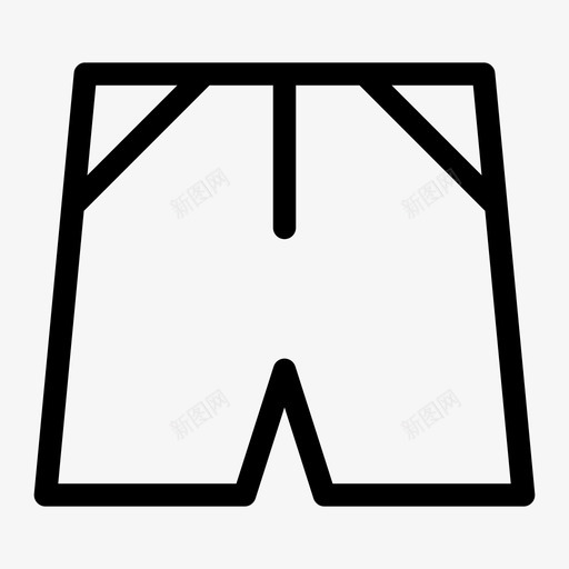 素色短裤短裤训练裤图标svg_新图网 https://ixintu.com 短裤 素色短裤 训练裤