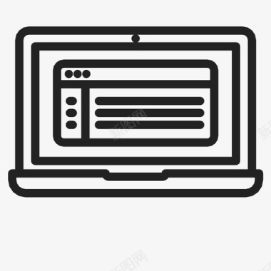 笔记本电脑浏览器电脑互联网图标图标