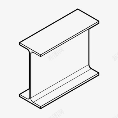 钢梁建筑金属型材图标图标