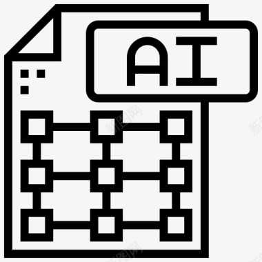 文件类型人工智能图标图标