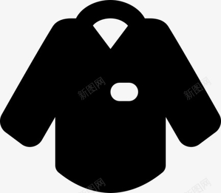 衬衫衣服时尚图标图标