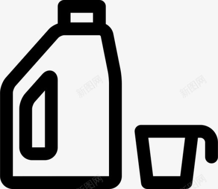 洗涤剂瓶子化学品图标图标