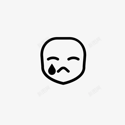 哭表情悲伤图标svg_新图网 https://ixintu.com 哭 哭泣 宝贝 悲伤 流泪 表情