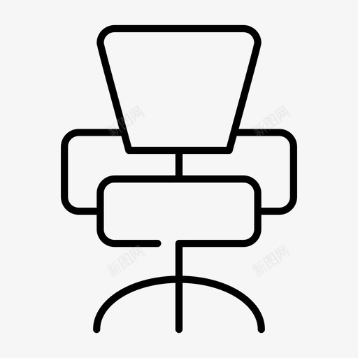 椅子办公椅家具图标svg_新图网 https://ixintu.com 办公 办公椅 商务间隙精 家具 椅子