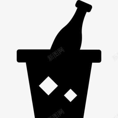 酒瓶饮料葡萄酒图标图标