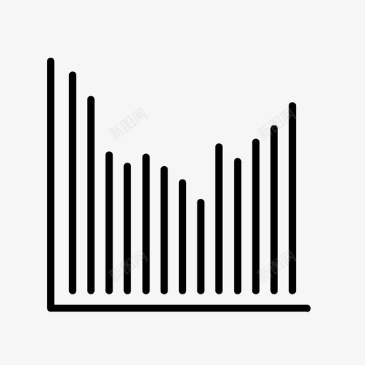 柱状图数字数学图标svg_新图网 https://ixintu.com 数字 数学 柱状图 统计