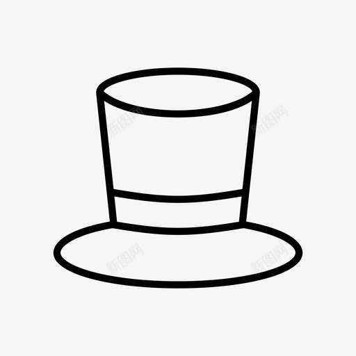 绅士帽衣服魔术图标svg_新图网 https://ixintu.com 礼帽 绅士帽 衣服 魔术
