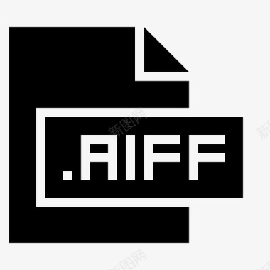 aiff扩展名文件图标图标