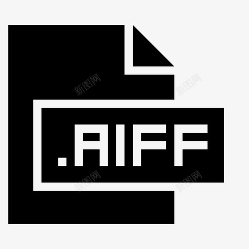 aiff扩展名文件图标svg_新图网 https://ixintu.com aiff 扩展名 文件 文件格式和扩展名glyph 格式