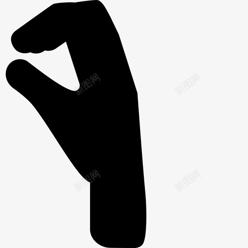 手手指姿势轮廓手势手图标svg_新图网 https://ixintu.com 手 手势 手手指姿势轮廓