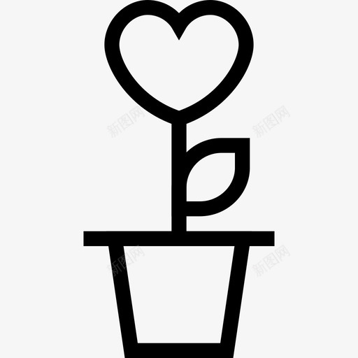 心花爱情爱情概念图标svg_新图网 https://ixintu.com 心花 植物 浪漫 爱情 爱情和浪漫线图标 爱情概念
