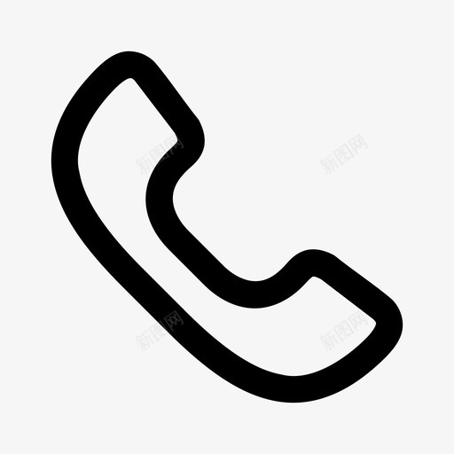 电话通讯电话听筒图标svg_新图网 https://ixintu.com 大众 电话 电话听筒 通讯