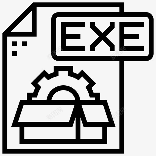 文件类型文档图标svg_新图网 https://ixintu.com exe 文件类型 文档 设计
