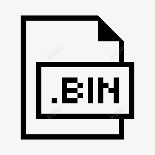 bin文件扩展名格式图标svg_新图网 https://ixintu.com bin文件 扩展名 文件格式和扩展名 格式