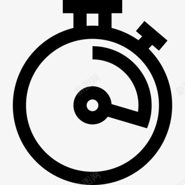 计时器或计时器商业电子商务图标图标