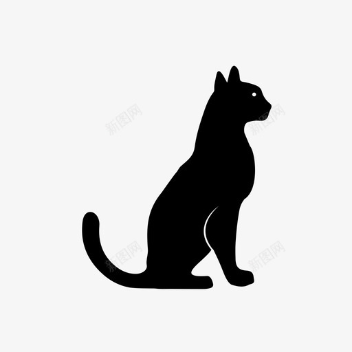猫动物小猫图标svg_新图网 https://ixintu.com 动物 宠物 小猫 猫