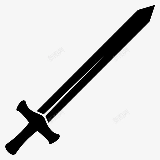 剑游戏rpg图标svg_新图网 https://ixintu.com rpg rpg图标武器 slash 剑 武器 游戏
