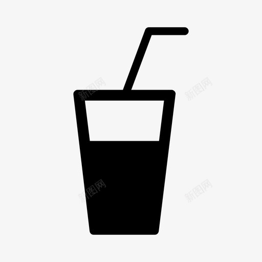 果汁杯饮料玻璃杯图标svg_新图网 https://ixintu.com 杯子收藏 果汁杯 玻璃杯 饮料