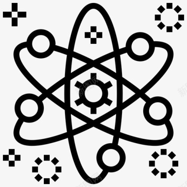 原子生物化学生物学图标图标