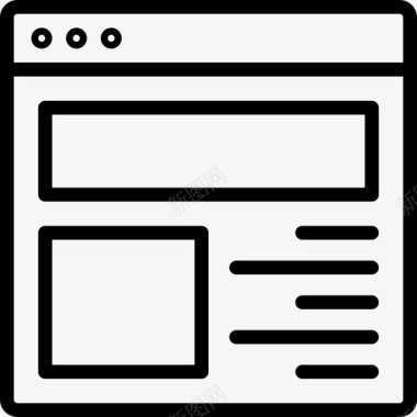 浏览器和web布局界面网页图标图标