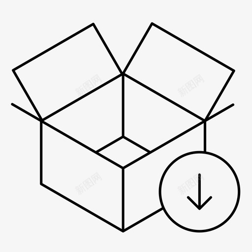 软件包包装盒移动图标svg_新图网 https://ixintu.com 删除 包装盒 移动 订购 软件包下载