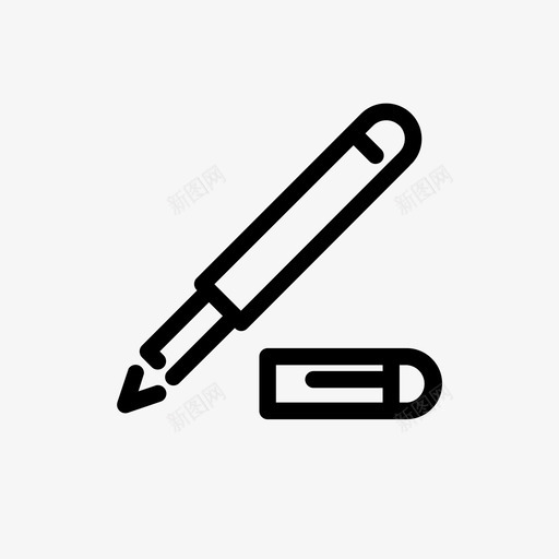 钢笔学校写作图标svg_新图网 https://ixintu.com 写作 学校 教育 钢笔
